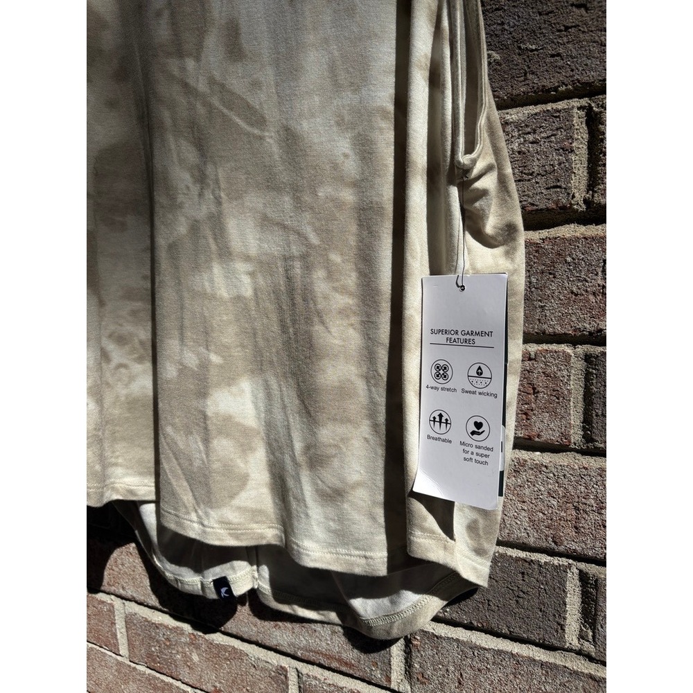 Glyder Electric‎ Tank Linen Lava Dye Open Back Knot Relaxed Fit Large - Picture 2 of 10